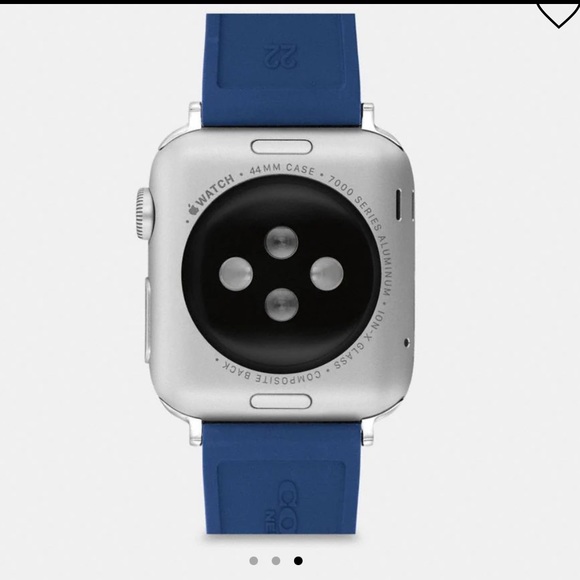 NWT Coach Apple Watch Strap Navy Blue 42mm/ 44mm - Picture 6 of 7